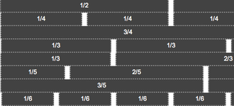 Screenshot of a page layout using CSS grids.